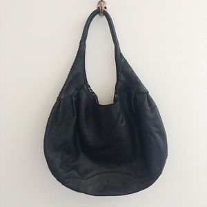 Lucky Brand Black Leather Hobo Bag